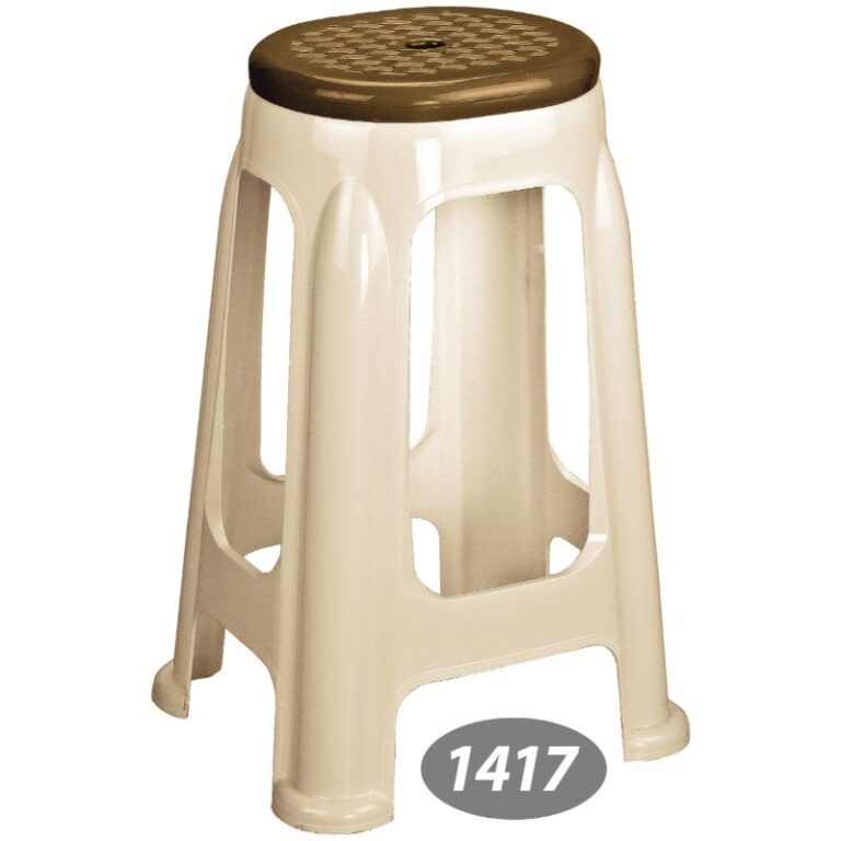 تصویر چهارپایه بلند دو رنگ ناصر کد 1417 از پلاستیک 