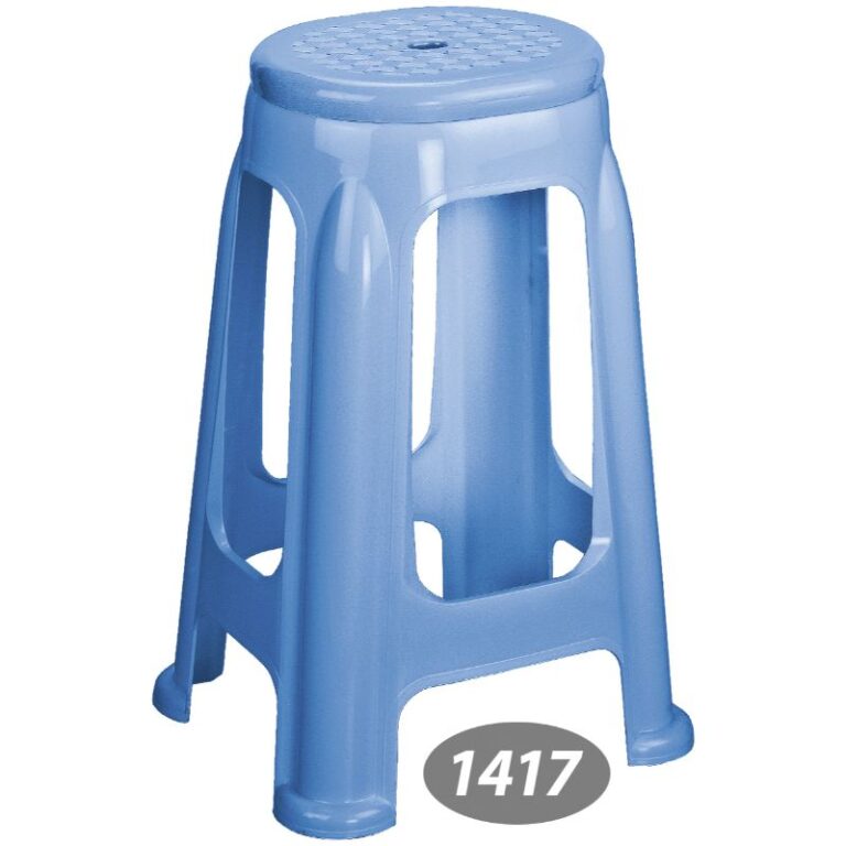 تصویر چهارپایه بلند دو رنگ ناصر کد 1417 از پلاستیک 